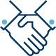 Icon of two people shaking hands