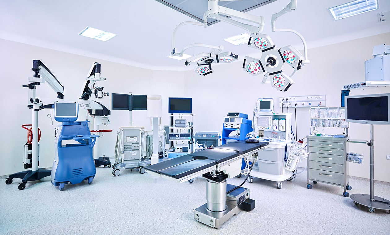 Inside of an operating room