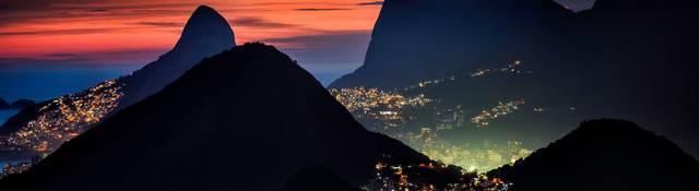 View of Brazil at night