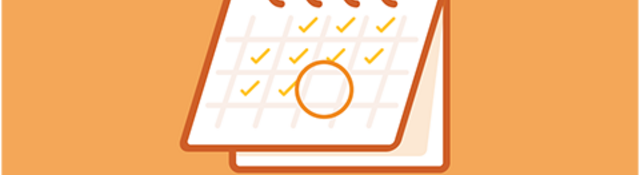 Icon of a date circled on a calendar