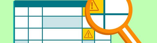 Magnifying glass finding risk