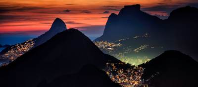 View of Brazil at night