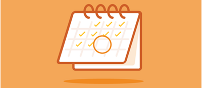 Icon of a date circled on a calendar