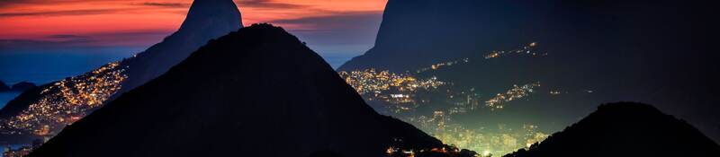 View of Brazil at night