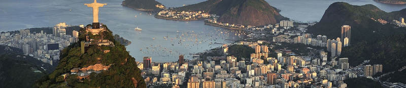 Aeriel view of Rio de Janeiro