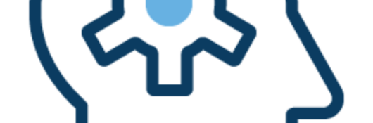 Icon of a gear in a head