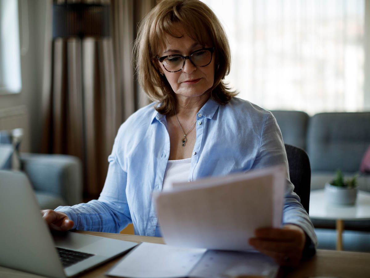 Person working at their computer