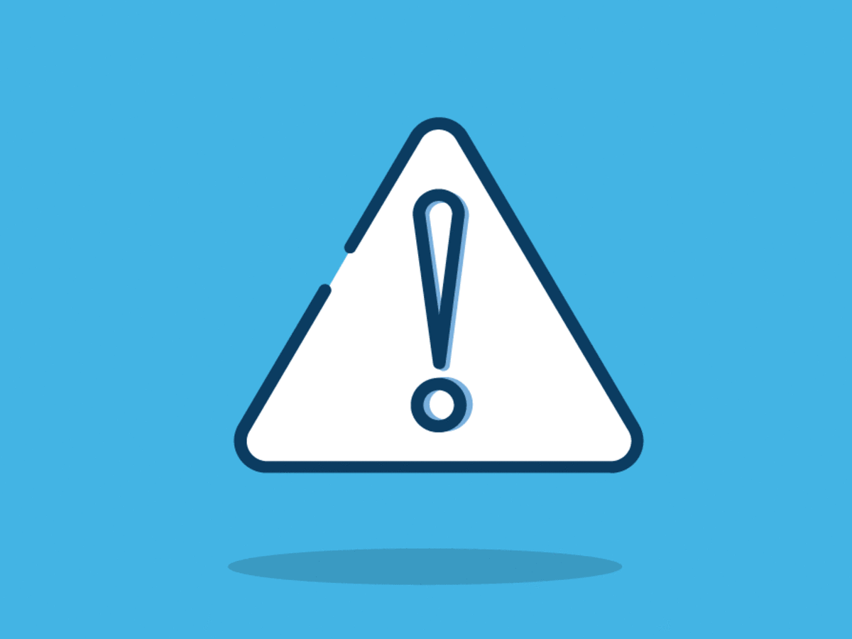 Triangle warning icon