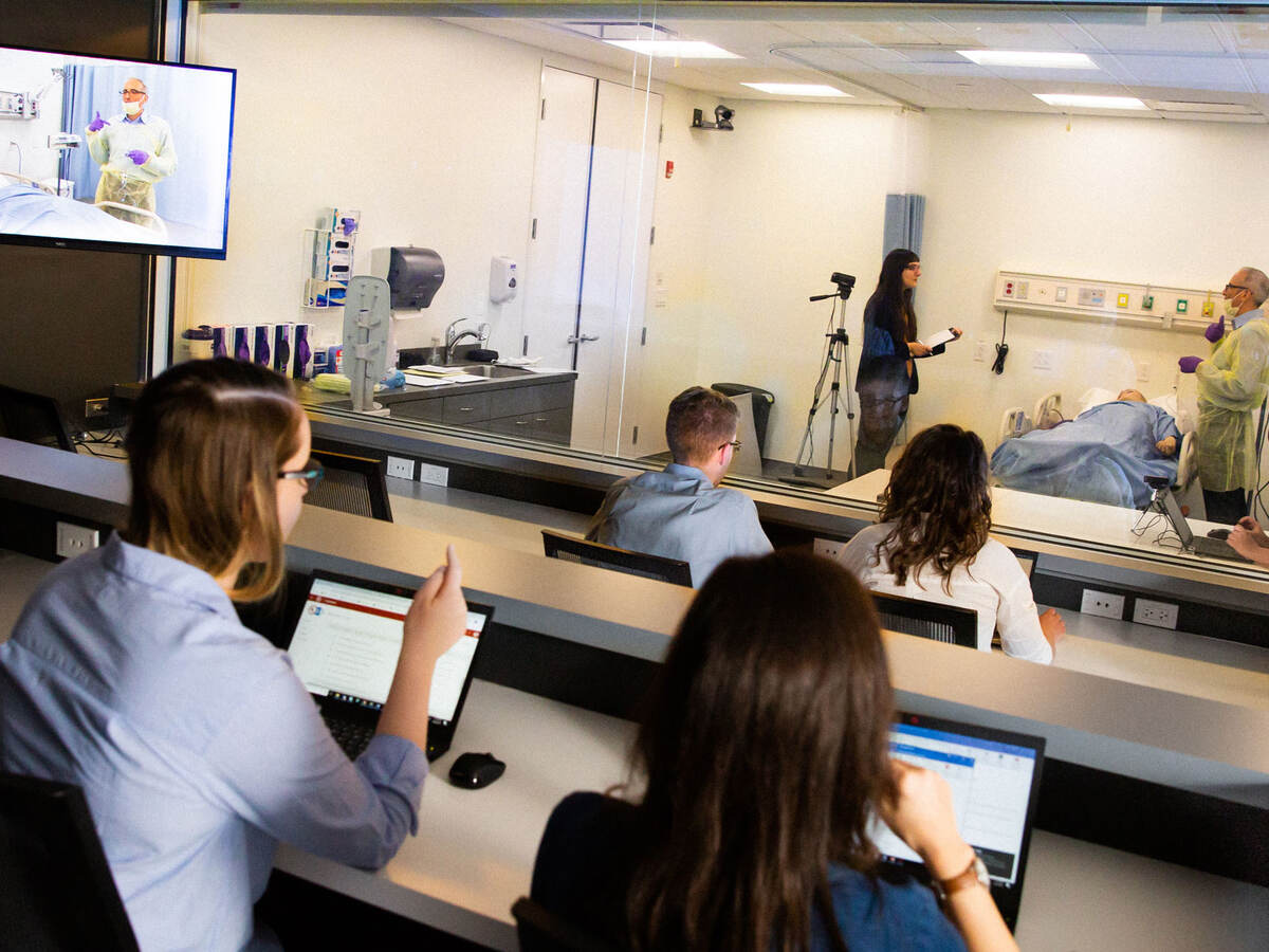 Concord Usability Lab's clinical product observation room