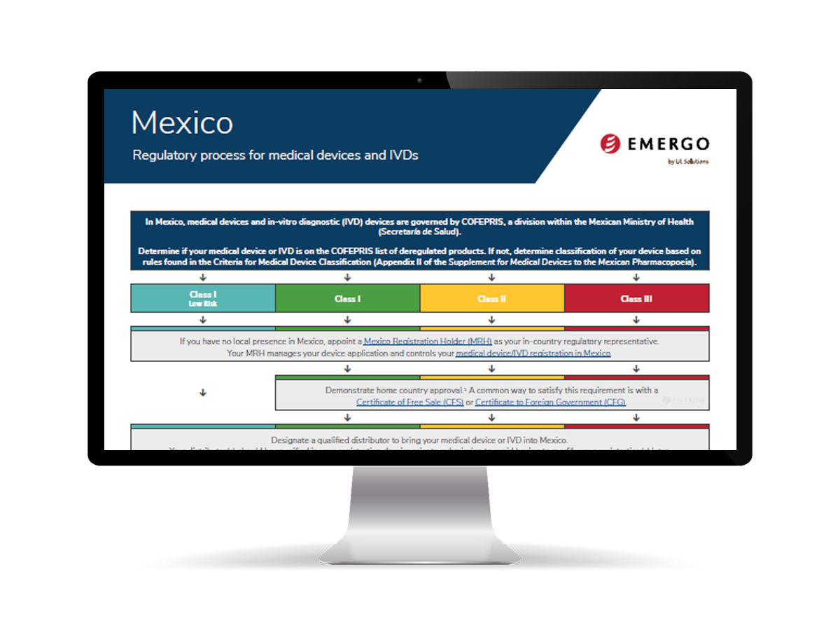 Mexico process chart on a monitor