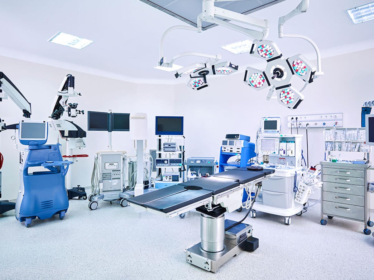 Inside of an operating room
