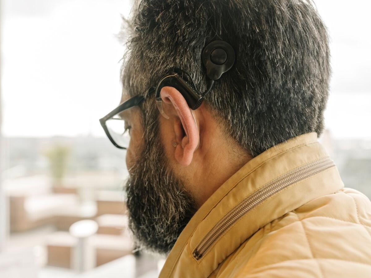 cochlear implant man