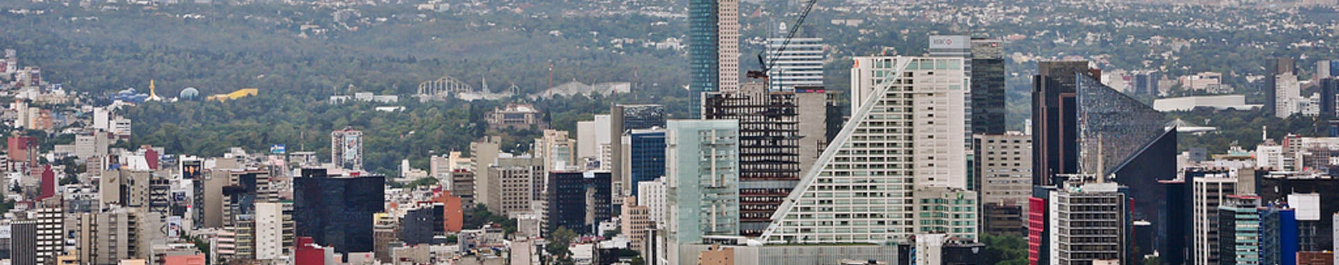 Overhead view of a Mexican city