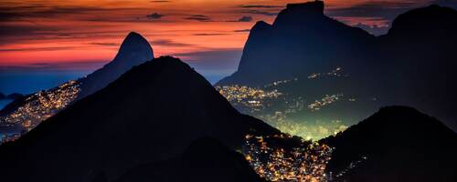 View of Brazil at night