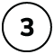 The number 3 in a circle