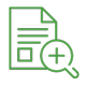 Magnifying a document icon