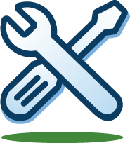 Icon of  a screw driver and a wrench