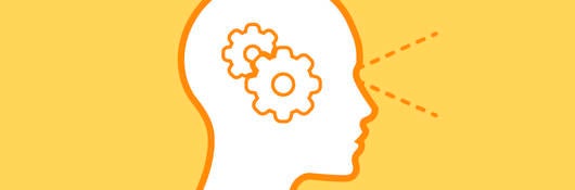 Picture of a head with gears in it.