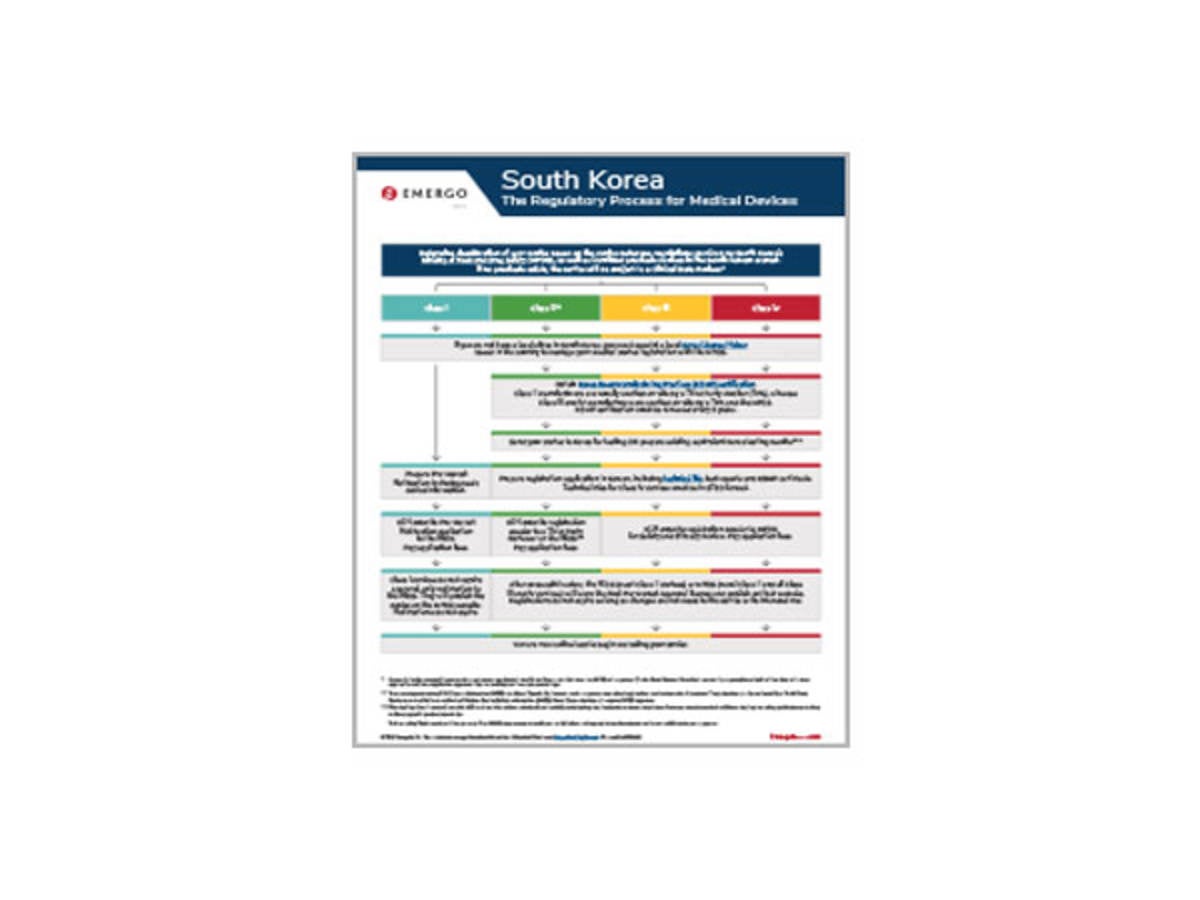 Sample South Korean medical device regulations document