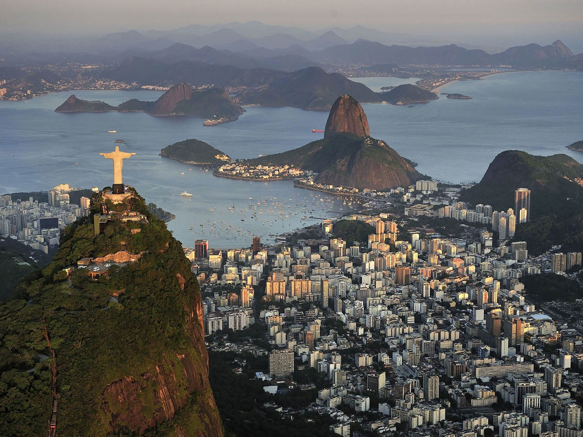 Aeriel view of Rio de Janeiro
